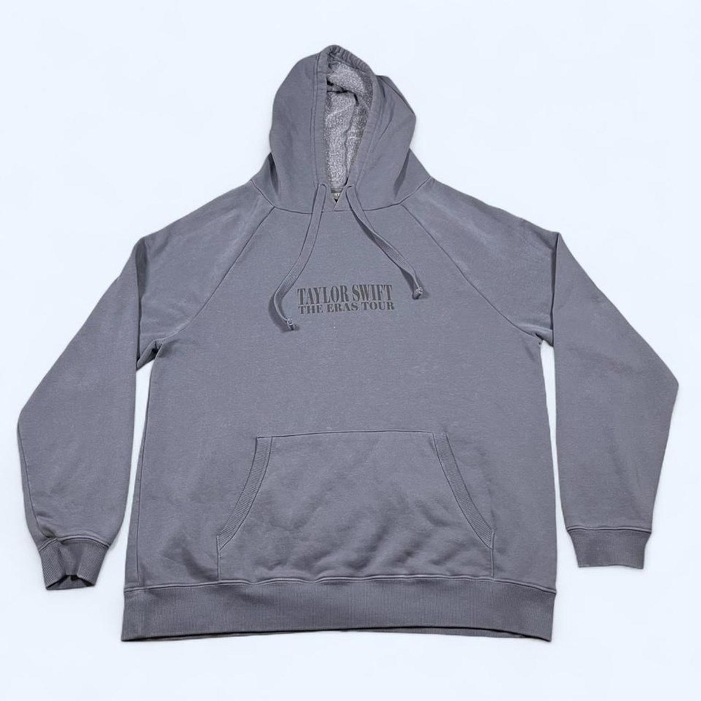 Taylor Swift The Eras Tour 2023-2024 Gray Hoodie Men Large Concert Merch